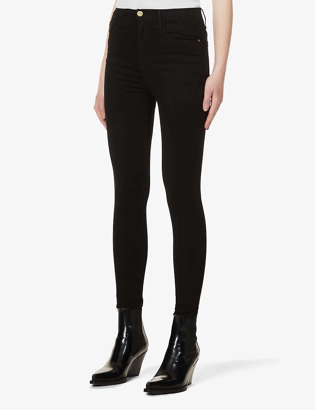 FRAME Ali High-rise Cigarette Jeans - Image 3