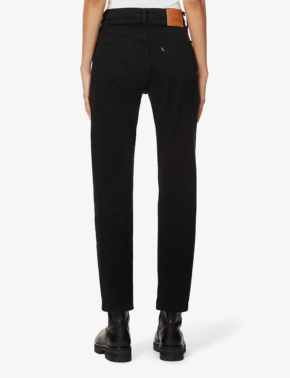 Levis 501 Cropped Straight High-rise Jeans - Image 4