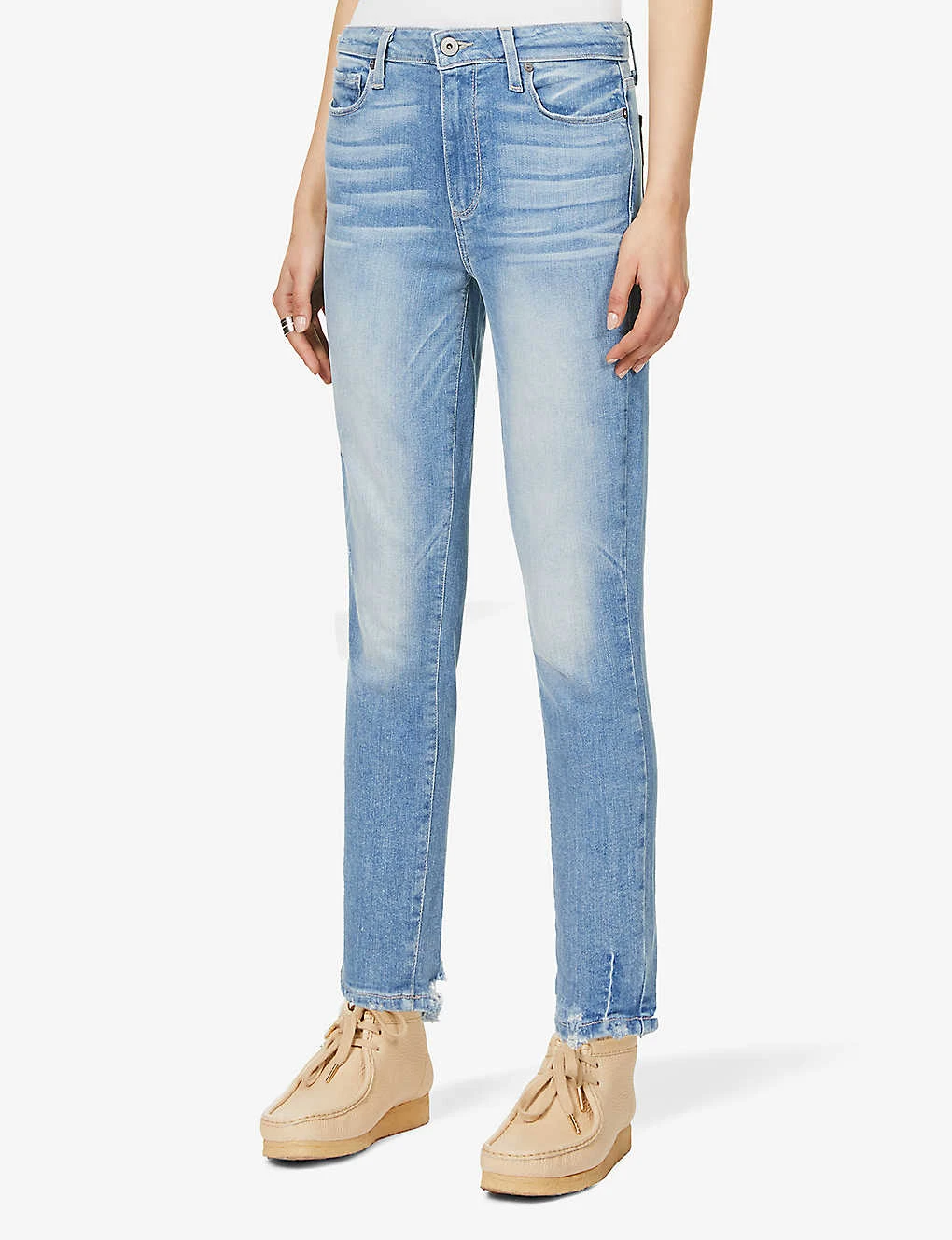 Paige Hoxton Frayed-hem Ultra-skinny High-rise Jeans - Image 3