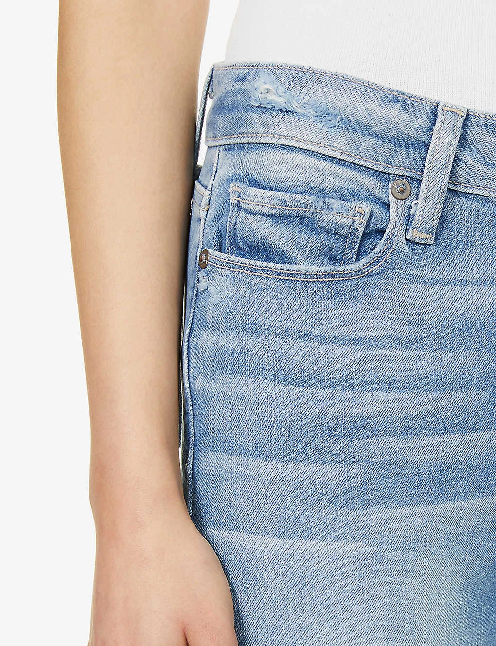 Paige Hoxton Frayed-hem Ultra-skinny High-rise Jeans - Image 5