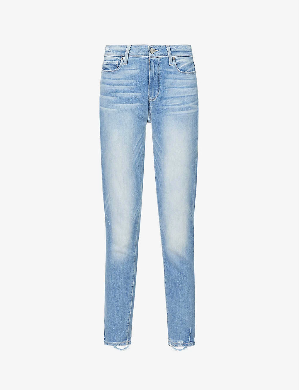 Paige Hoxton Frayed-hem Ultra-skinny High-rise Jeans
