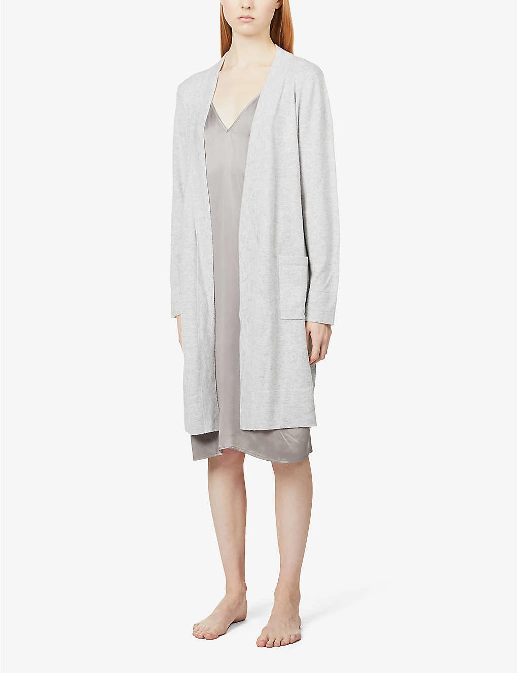 Short Belted Cashmere Robe - Image 2
