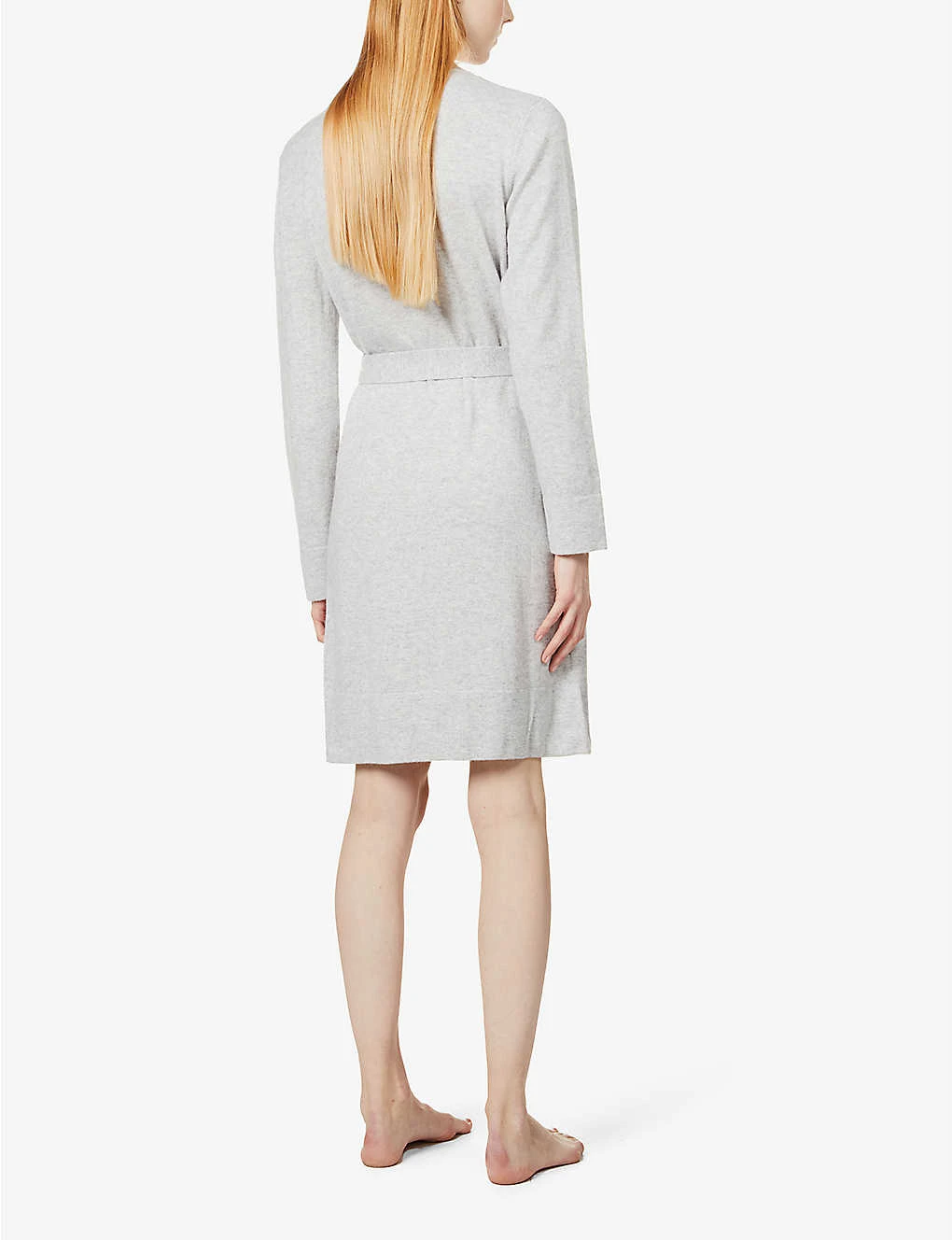 Short Belted Cashmere Robe - Image 4