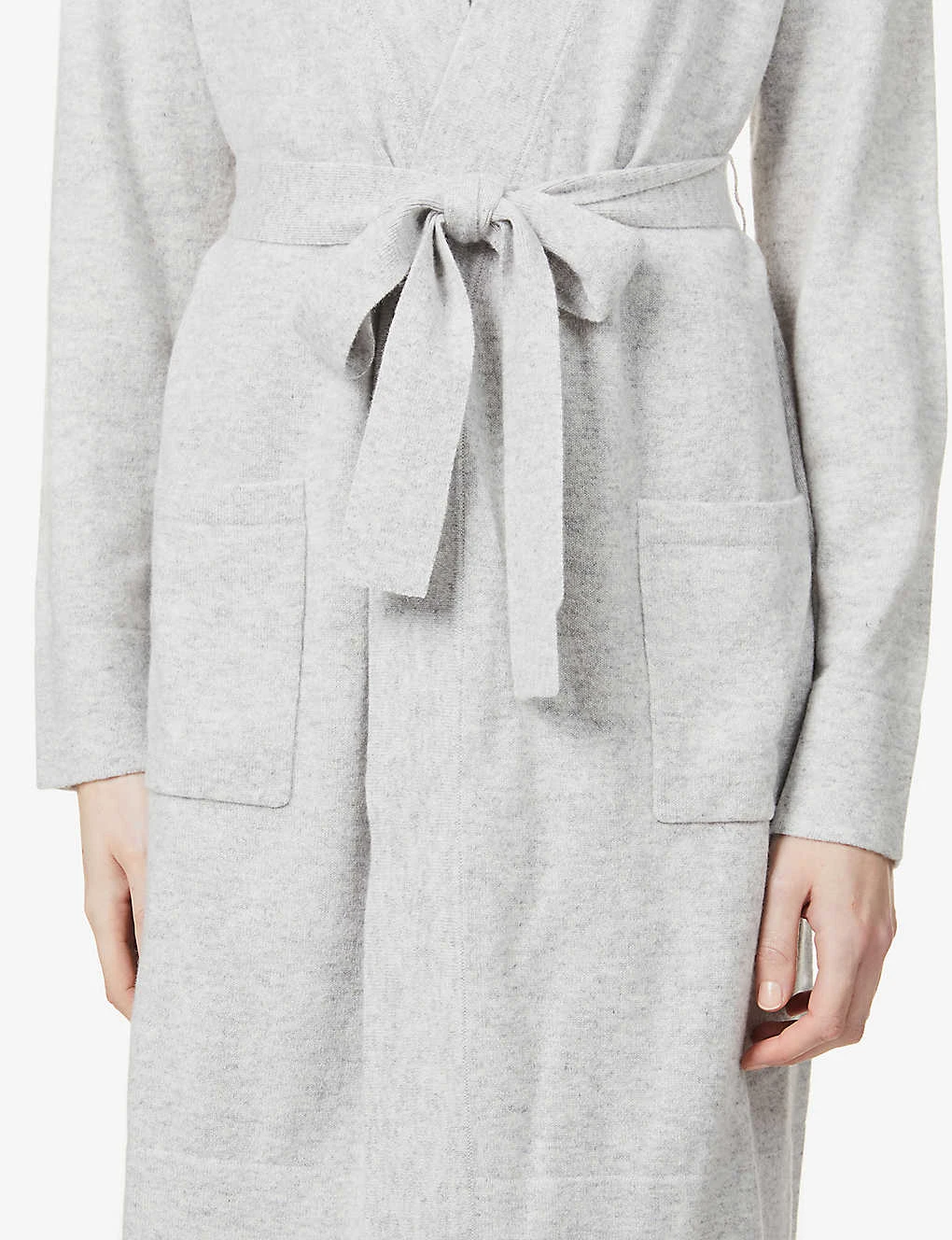 Short Belted Cashmere Robe - Image 5