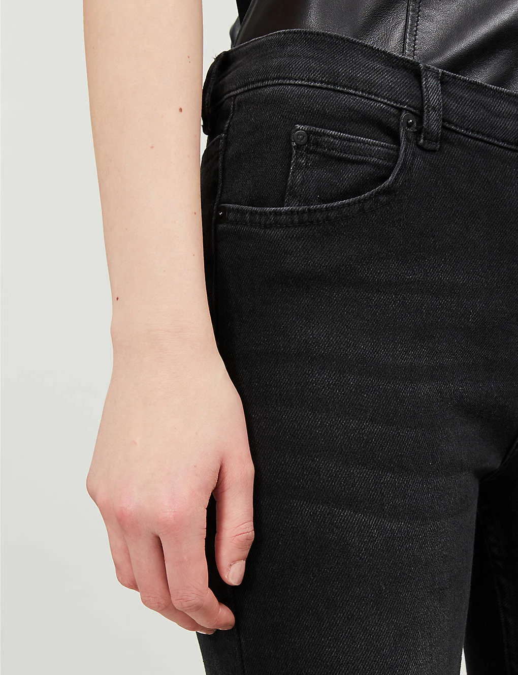 Whistles Sculpted High-rise Stretch-denim Jeans - Image 6