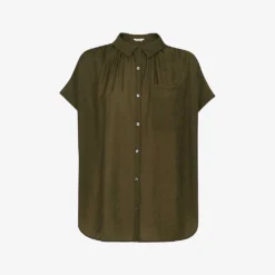 Whistles Nicola Short-sleeve Crepe Shirt