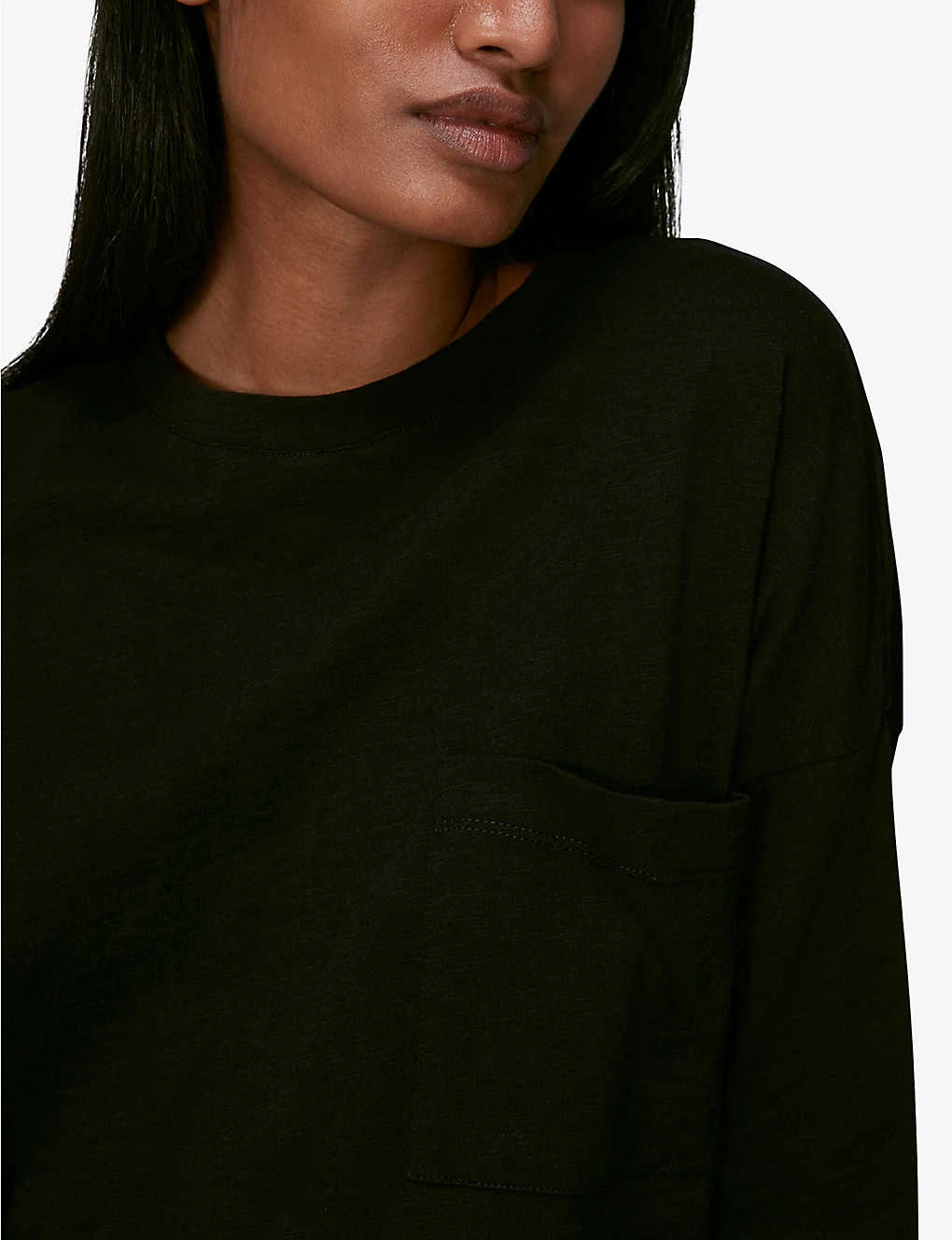 Whistles Round-neck Cotton-jersey T-shirt - Image 5