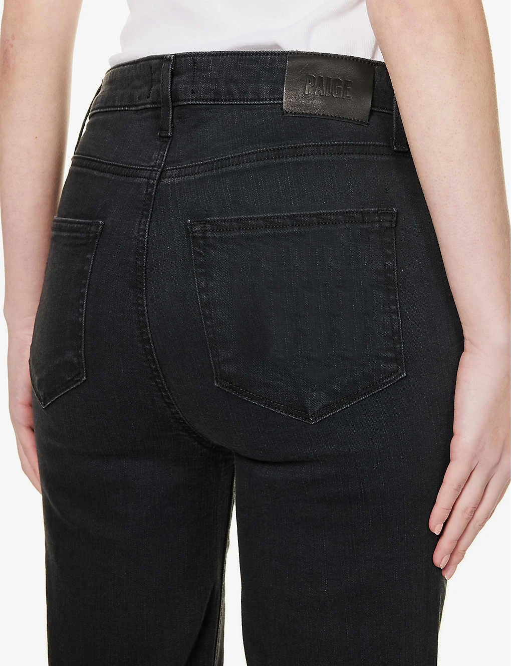 Paige Sarah Slim High-rise Cotton-blend Denim Jeans - Image 6