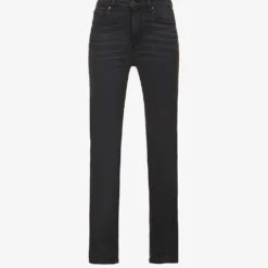 Paige Sarah Slim High-rise Cotton-blend Denim Jeans