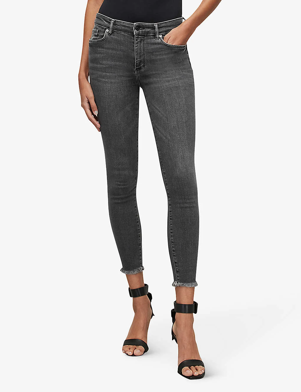 AllSaints Miller Mid-rise Stretch-denim Jeans - Image 3