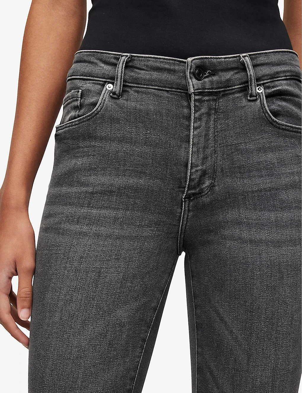 AllSaints Miller Mid-rise Stretch-denim Jeans - Image 5