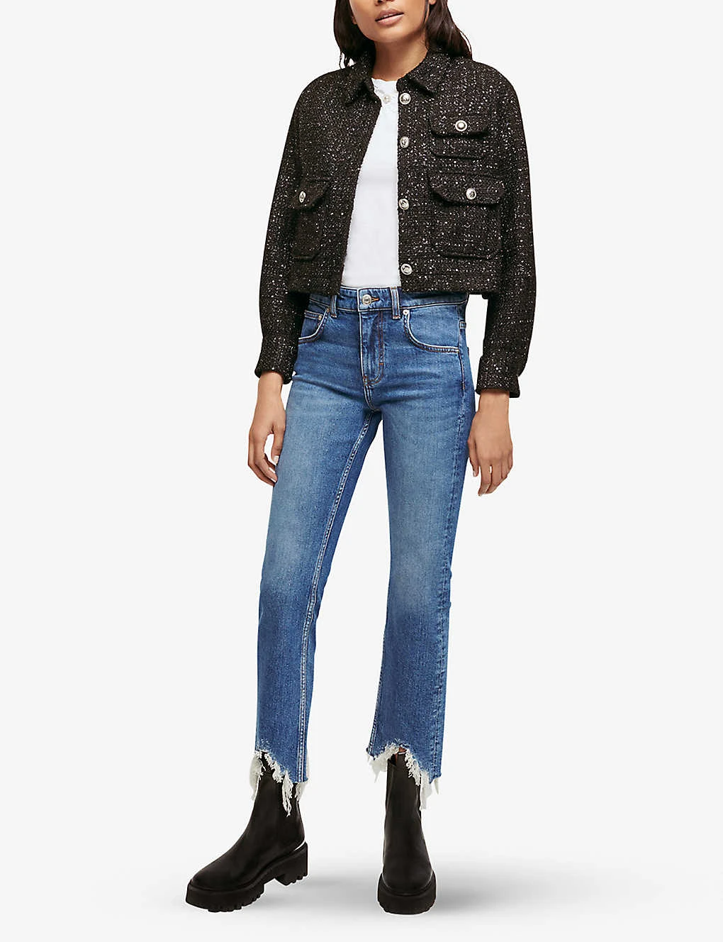 Maje Pachabfran Straight-leg Mid-rise Stretch-denim Jeans - Image 2