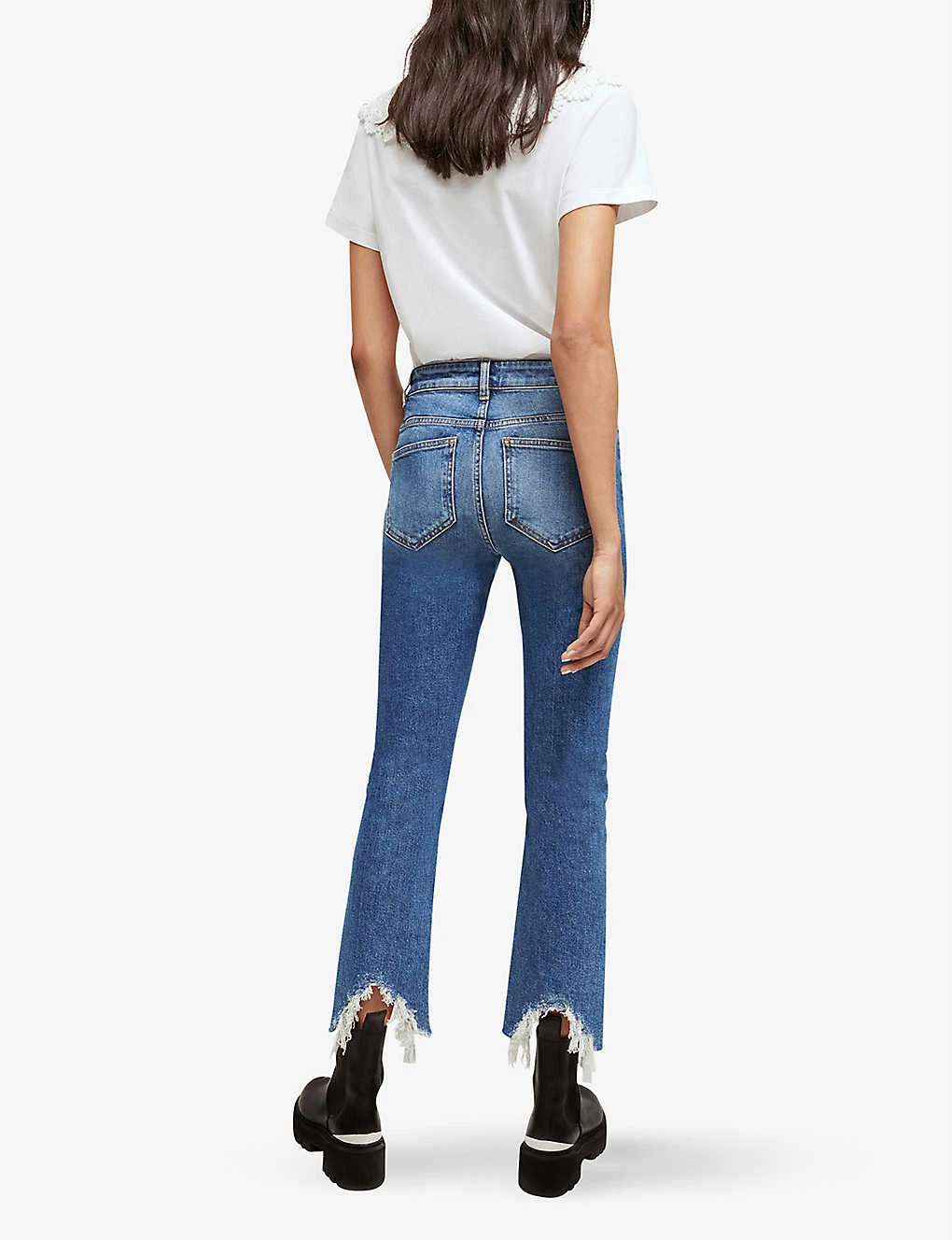Maje Pachabfran Straight-leg Mid-rise Stretch-denim Jeans - Image 4