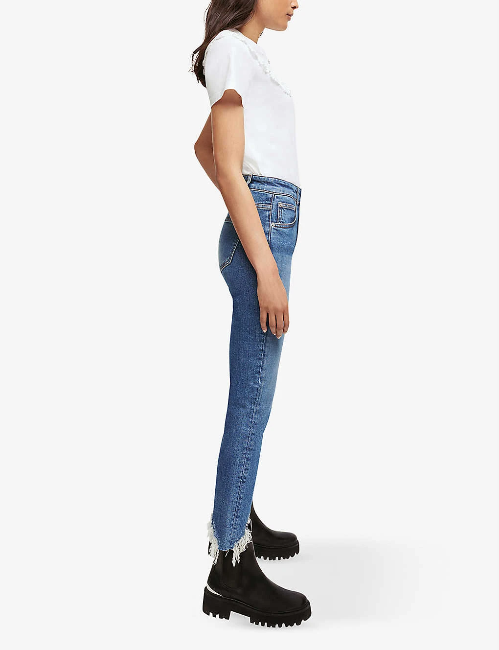 Maje Pachabfran Straight-leg Mid-rise Stretch-denim Jeans - Image 5