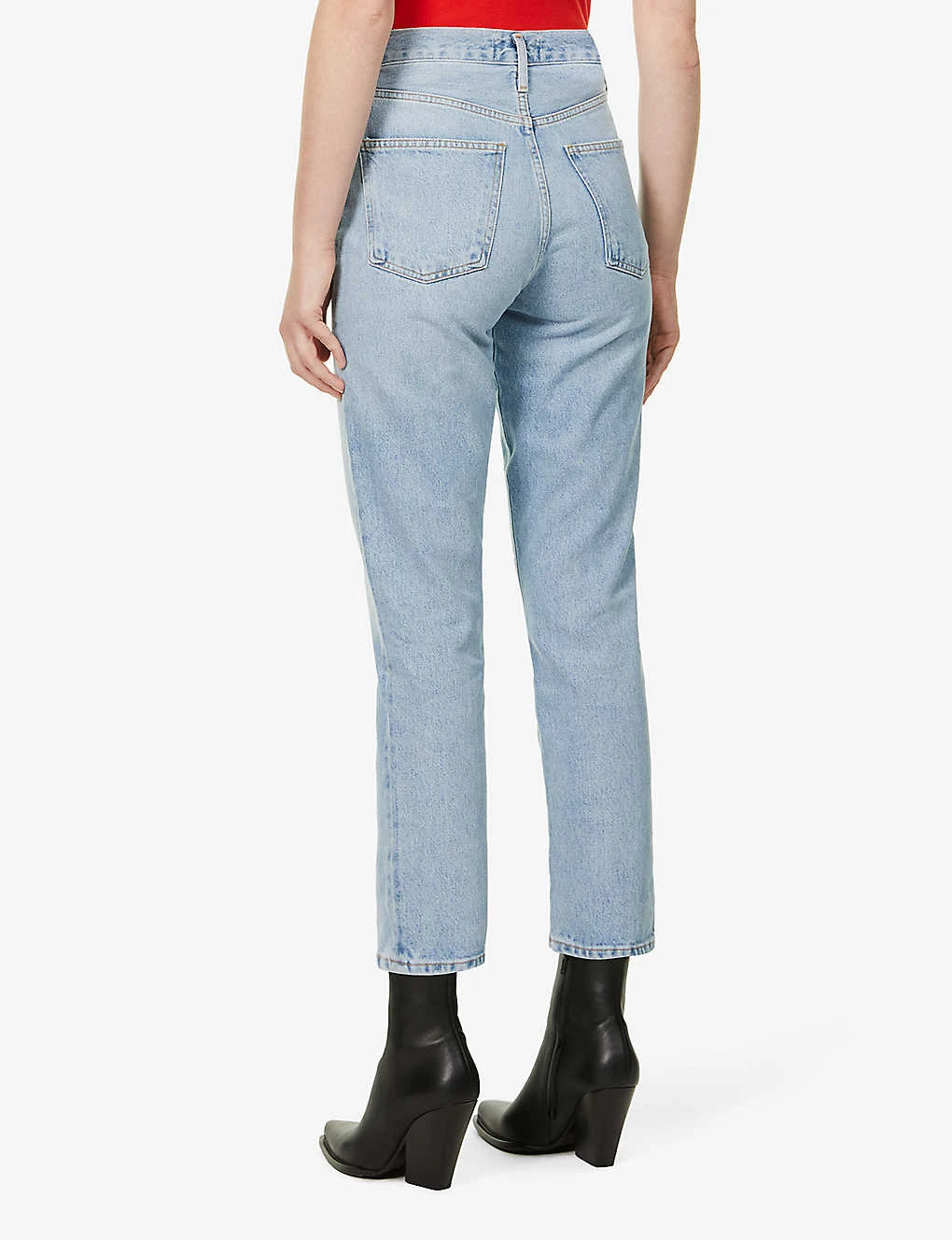 AGOLDE Fen Tapered High-rise Organic Cotton Jeans - Image 4