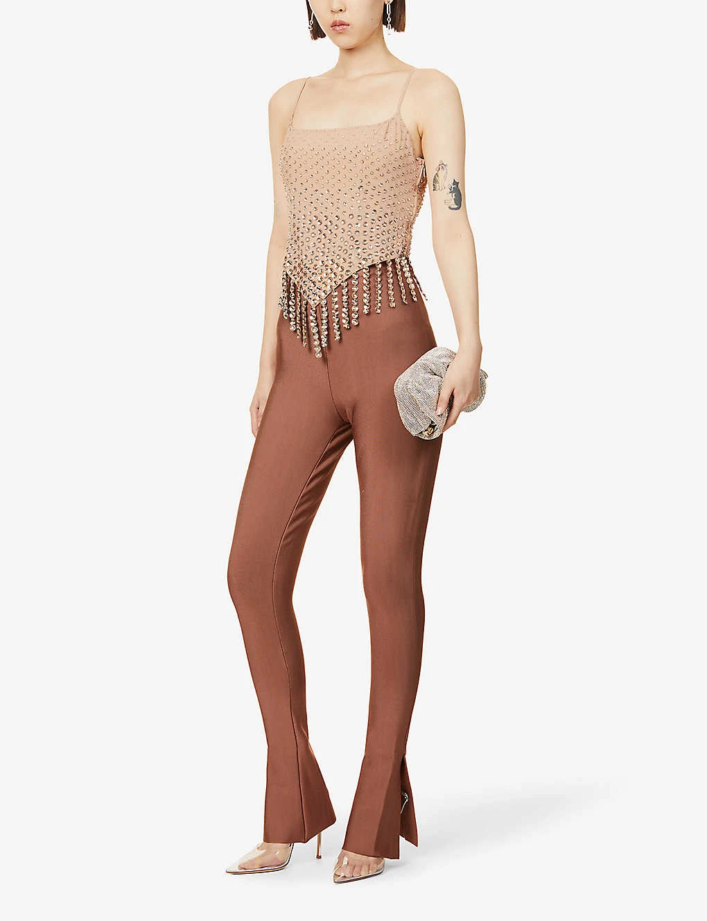 Gloriette Flared-leg High-rise Stretch-woven Trousers - Image 2