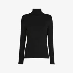 Whistles Maja High-neck Cotton-blend Jumper