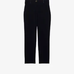 CLAUDIE PIERLOT Poupin Tailored Mid-rise Woven Trousers