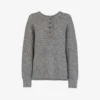 Whistles Henley Button-up Knitted Jumper