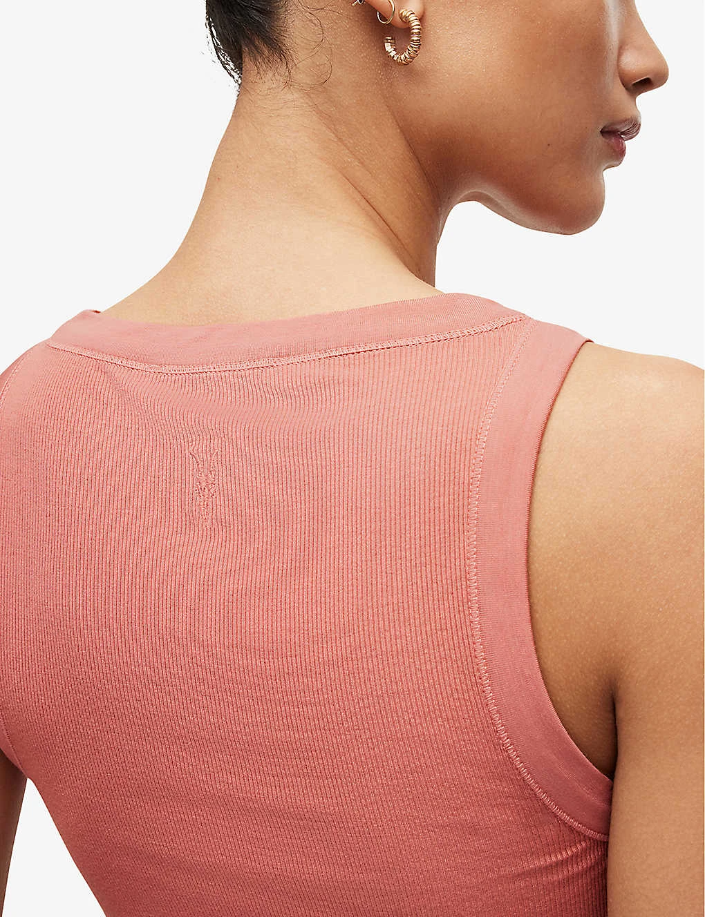 AllSaints Rina Cropped Woven Top - Image 6