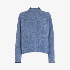 Whistles Flecked Funnel-neck Wool Jumper