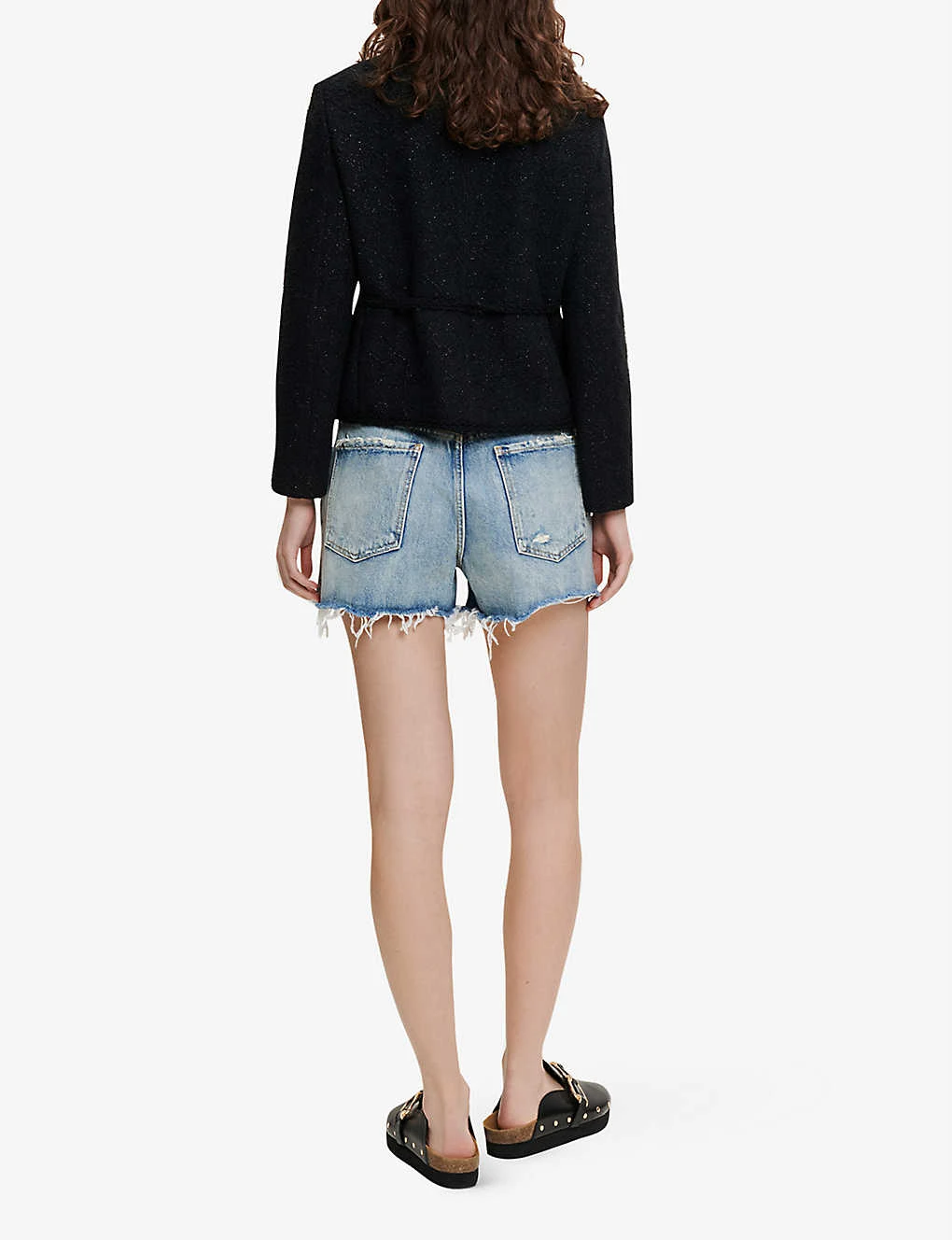 Maje Violette Metallic Tweed Jacket - Image 4