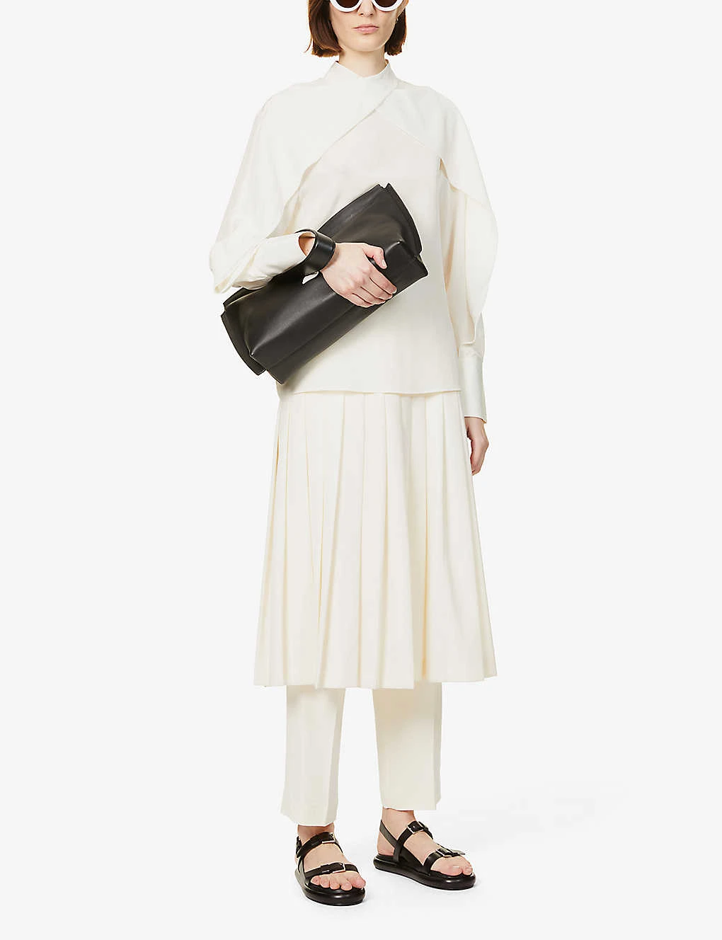 Joseph Bailie Cross-over Silk Blouse - Image 2