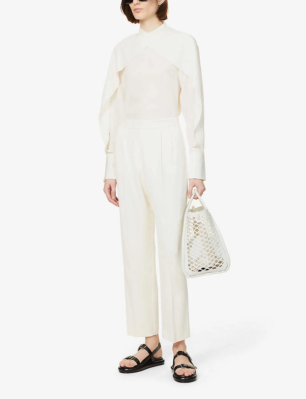 Joseph Comfot Cady Thea Tapered High-rise Stretch-woven Trousers - Image 2