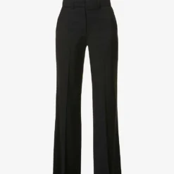 Joseph Morrissey Relaxed-fit High-rise Straight Stretch-wool Trousers