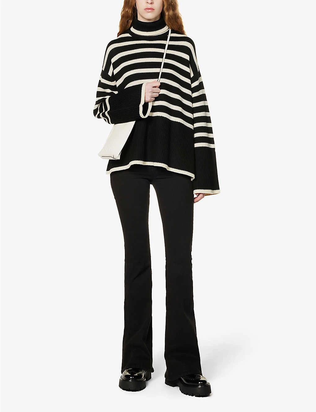 FRAME Le High Flare Flared High-rise Stretch-denim Jeans - Image 2