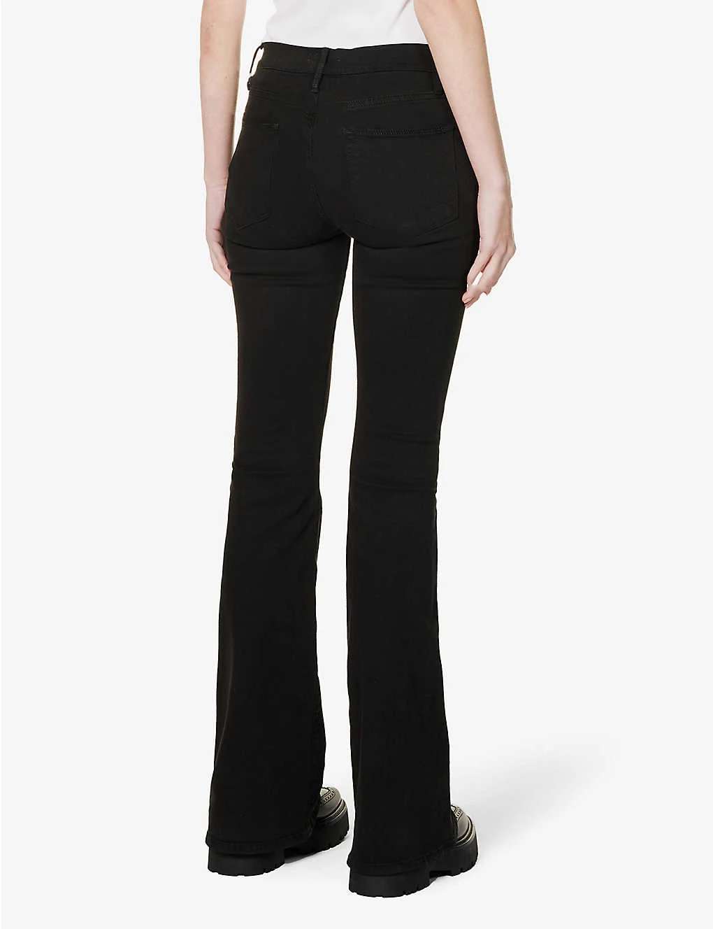 FRAME Le High Flare Flared High-rise Stretch-denim Jeans - Image 4