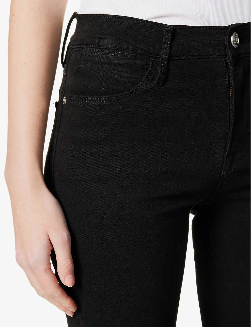 FRAME Le High Flare Flared High-rise Stretch-denim Jeans - Image 5