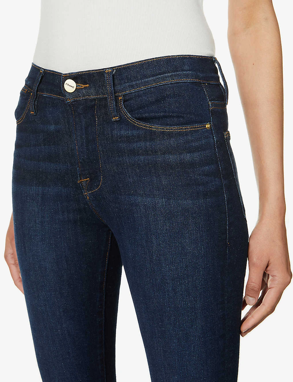 FRAME Le High Flare High-rise Stretch-denim Jeans - Image 5