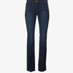 FRAME Le High Flare High-rise Stretch-denim Jeans