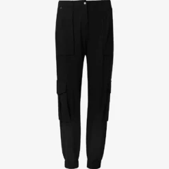 AllSaints Frieda Pocket-detail Cotton-blend Jersey Trousers