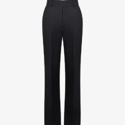 Reiss Haisley Flared-leg Mid-rise Stretch Wool-blend Trousers