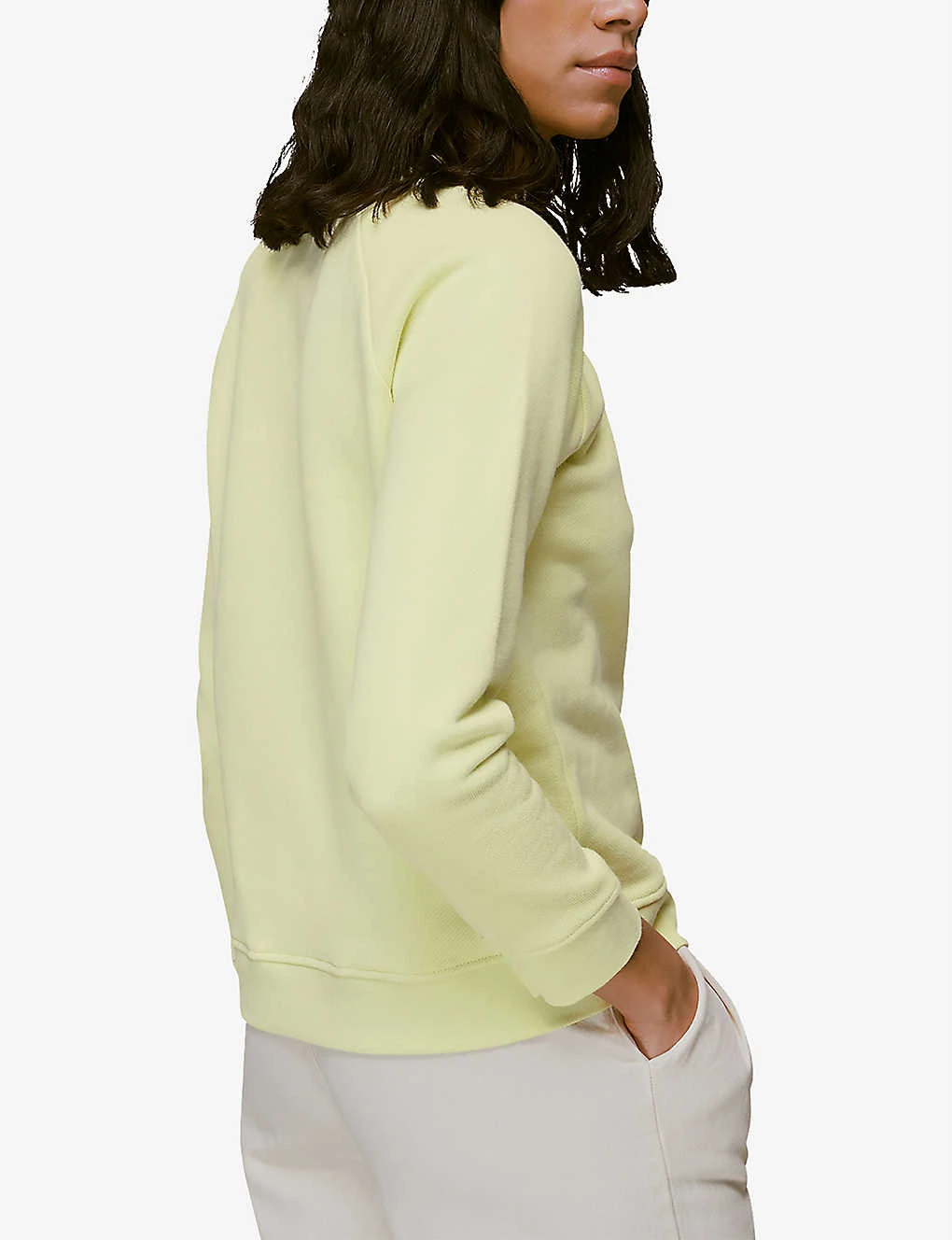 Whistles Voila-embroidered Cotton Sweatshirt - Image 4