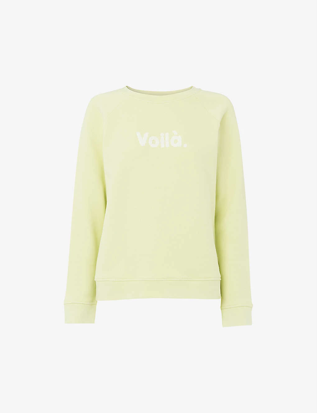 Whistles Voila-embroidered Cotton Sweatshirt