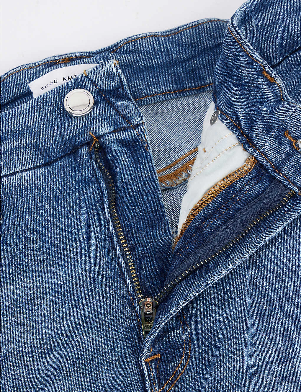 GOOD AMERICAN Good Legs Cropped Slim-leg Mid-rise Stretch-denim Jeans - Image 7