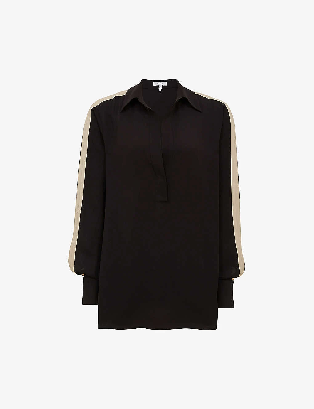 Reiss Millie Side-stripe Woven Shirt