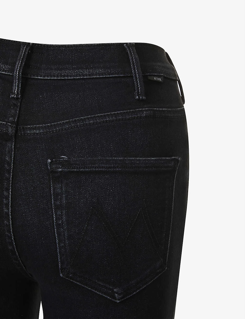 MOTHER Hustler Ankle Fray Flared High-rise Stretch-denim Jeans - Image 4