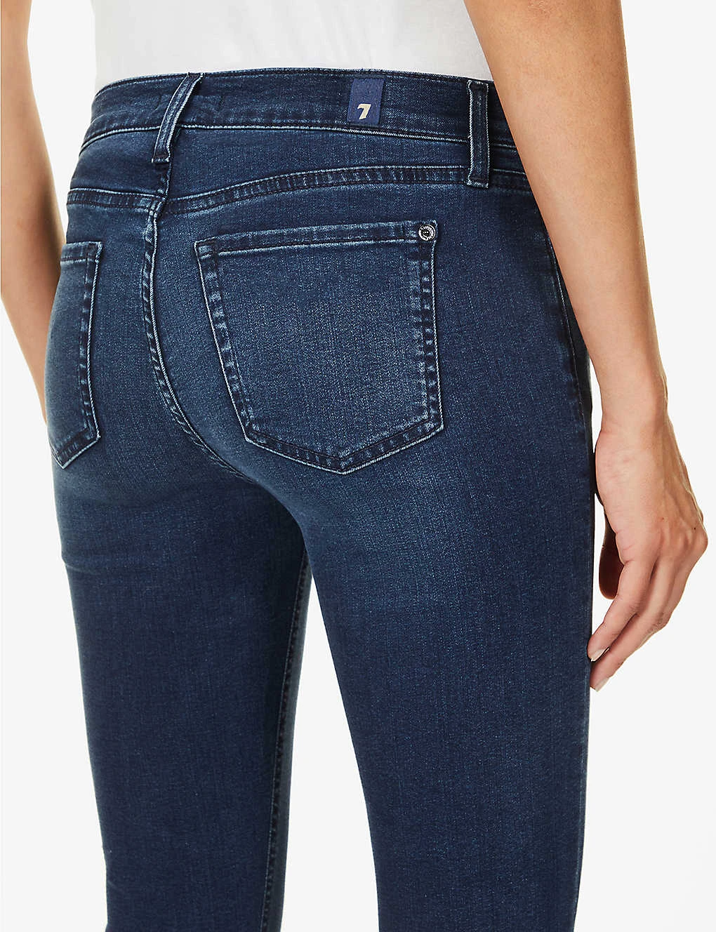 7 For All Mankind The Ankle Skinny Slim-fit High-rise Stretch-denim Jeans - Image 6