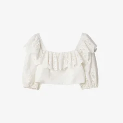 By Malina Gia Frill Cotton Top