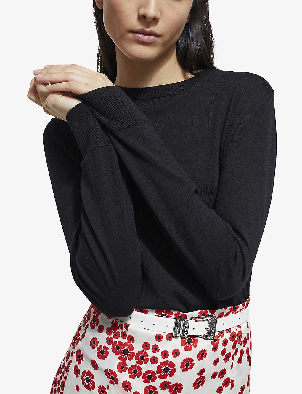 THE KOOPLES Round-neck Slim-fit Wool-knit Jumper - Image 5