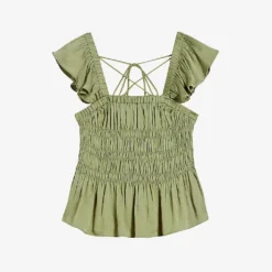 Ted Baker Smocked Satin Top