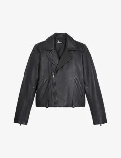 THE KOOPLES Notched-collar Leather Biker Jacket
