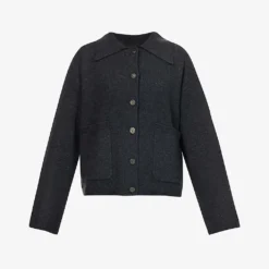 Joseph Collar Wool Cardigan