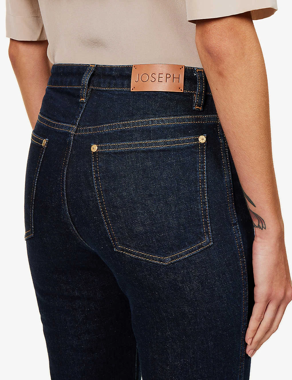 Joseph Duke Flared Cropped Stretch-cotton Jeans - Image 6