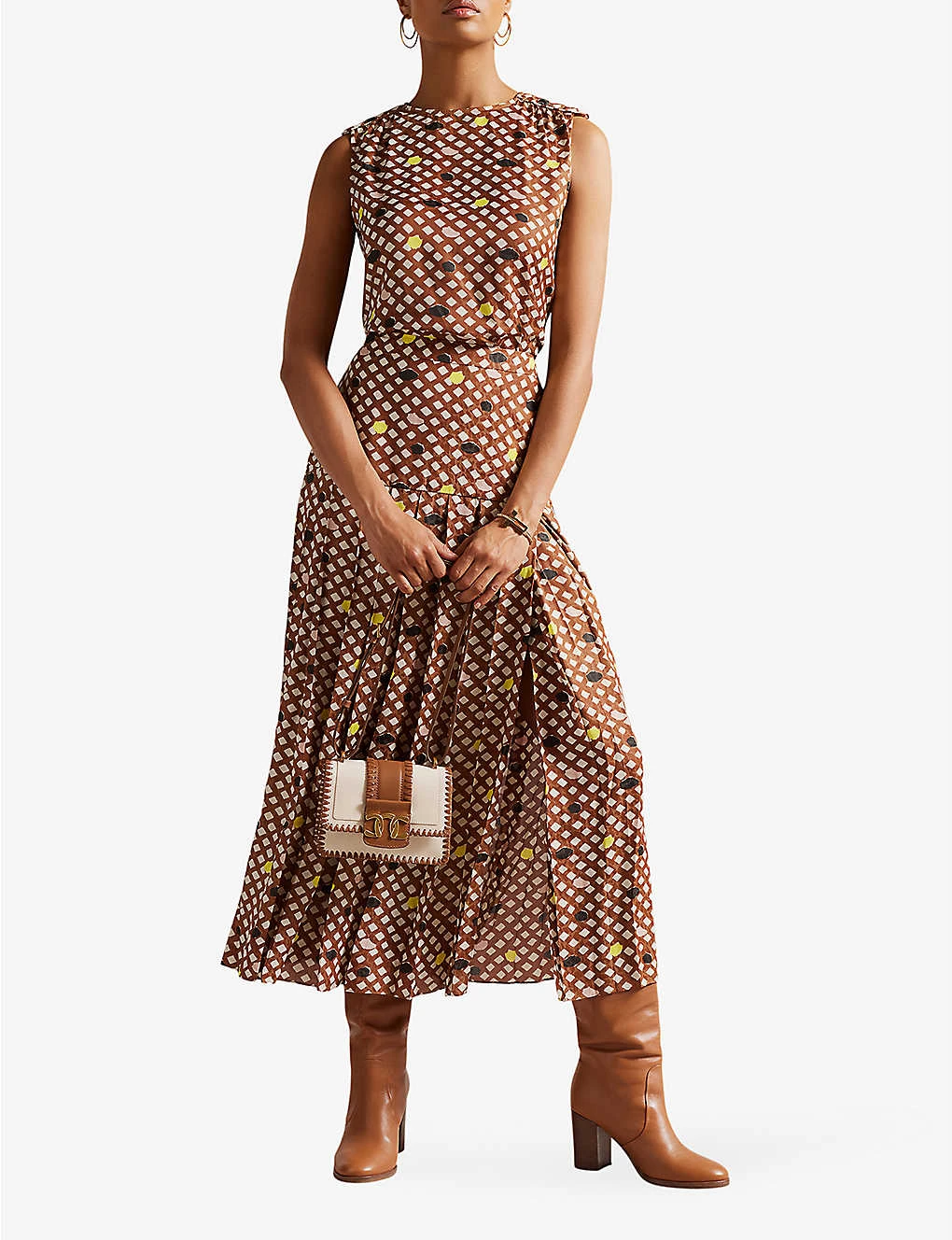 Ted Baker Tiymon Geometric-print Woven Top - Image 2