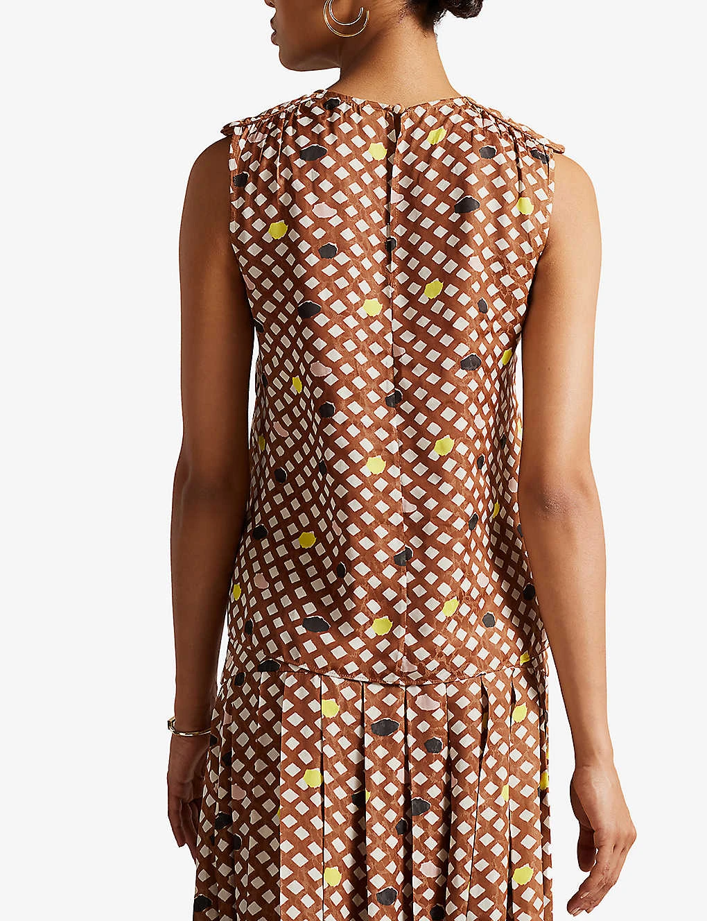 Ted Baker Tiymon Geometric-print Woven Top - Image 4